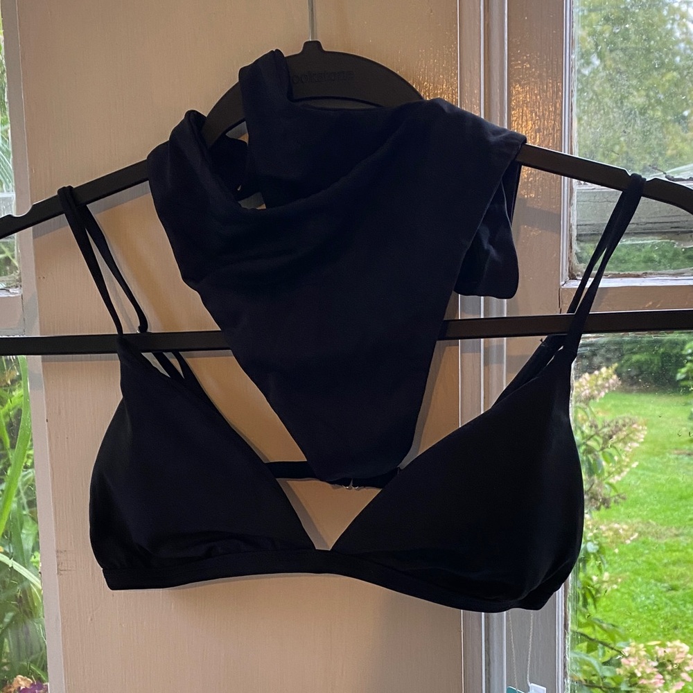 Sleek Black Bikini Set